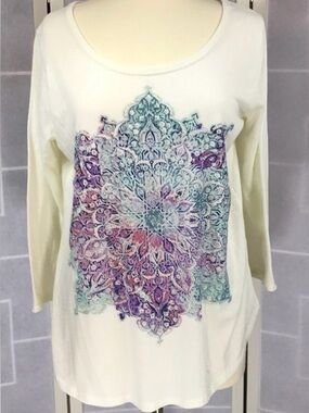 Lucky Brand medallion tee XL